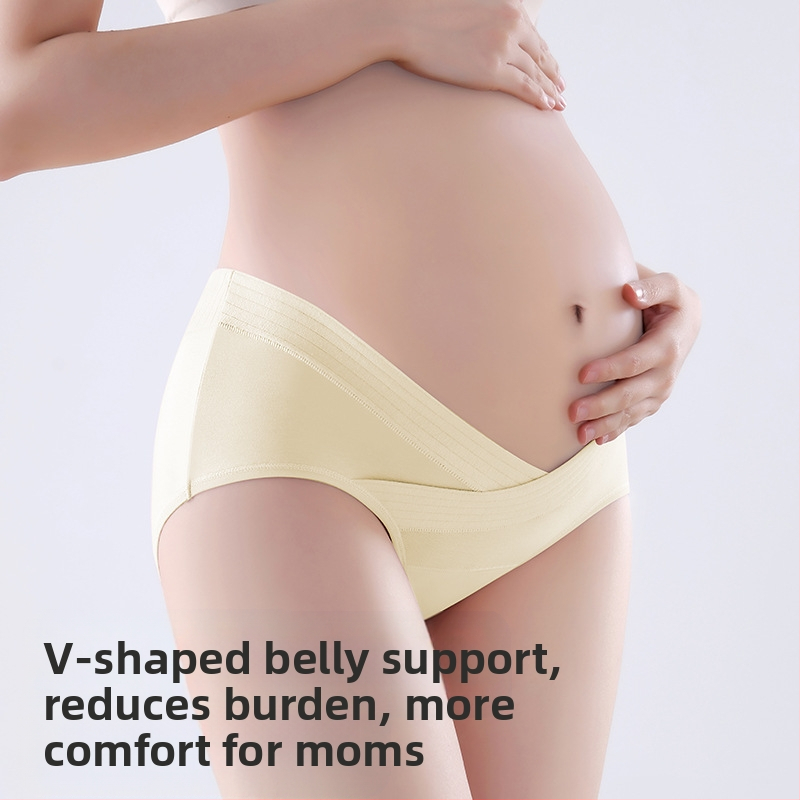 7A антибактериално бельо за бременни жени с ниска талия за бременни жени с U-образно коремче, безшевно дишащо бельо за бременни жени, производители на източници
