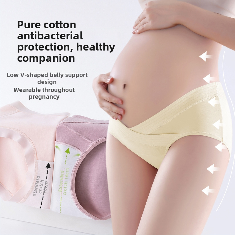 7A антибактериално бельо за бременни жени с ниска талия за бременни жени с U-образно коремче, безшевно дишащо бельо за бременни жени, производители на източници