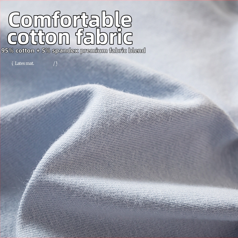 Дамски памучни боксерки с висока талия, големи размери, плътен цвят, дишащи, повдигащи чатала