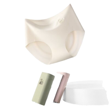 Γυναικεία εσώρουχα από μετάξι Ice Silk με μέση, για ανόρθωση κοιλιάς, λεπτό, αναπνεύσιμο, ψηλό ελαστικό, 3D, μήλο, γοφούς, βακτηριοστατικό, καβάλο, χωρίς ίχνη