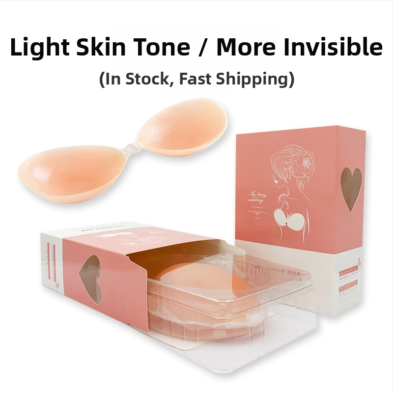 Sandėlyje esančios šviesios spalvos, klostytos silikoninės, nematomos liemenėlės formos krūtų įklotai vestuvinėms suknelėms ir maudymosi reikmėms, atsparios vandeniui ir pastorintos, kad būtų užtikrinta papildoma apsauga.