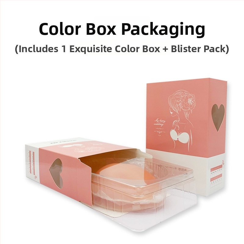 Svetlé silikónové nariasené prsné vložky do podprsenky, neviditeľné na svadobné šaty a plávanie, vodeodolné a zosilnené pre extra ochranu