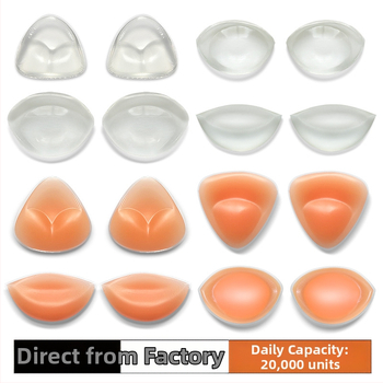 Gamyklinis tiesioginis mažas mielas silikoninis krūtinės įklotas bikinio lipnus storas įdėklas, nematomas storas jūrų ausytės silikoninis krūtinės įklotas