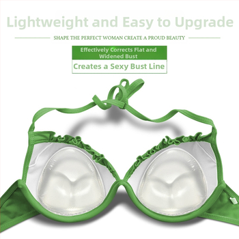 Gamyklinis tiesioginis mažas mielas silikoninis krūtinės įklotas bikinio lipnus storas įdėklas, nematomas storas jūrų ausytės silikoninis krūtinės įklotas