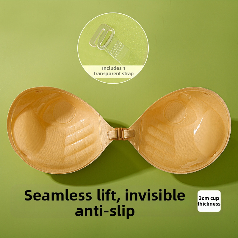 Jauna kāzu kleita Seksīga neredzama apakšveļa Neredzams krūšturis Push-up Liela sabiezināta tvaicētas maizes krūzes krūšu uzlīme Sieviešu Push-up krūšu uzlīme