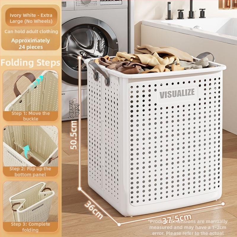 Piiriülene kokkupandav määrdunud riiete korv majapidamispesukorv suur hoiukorv määrdunud riiete korv rõdu vannituba määrdunud riiete hoiustamine