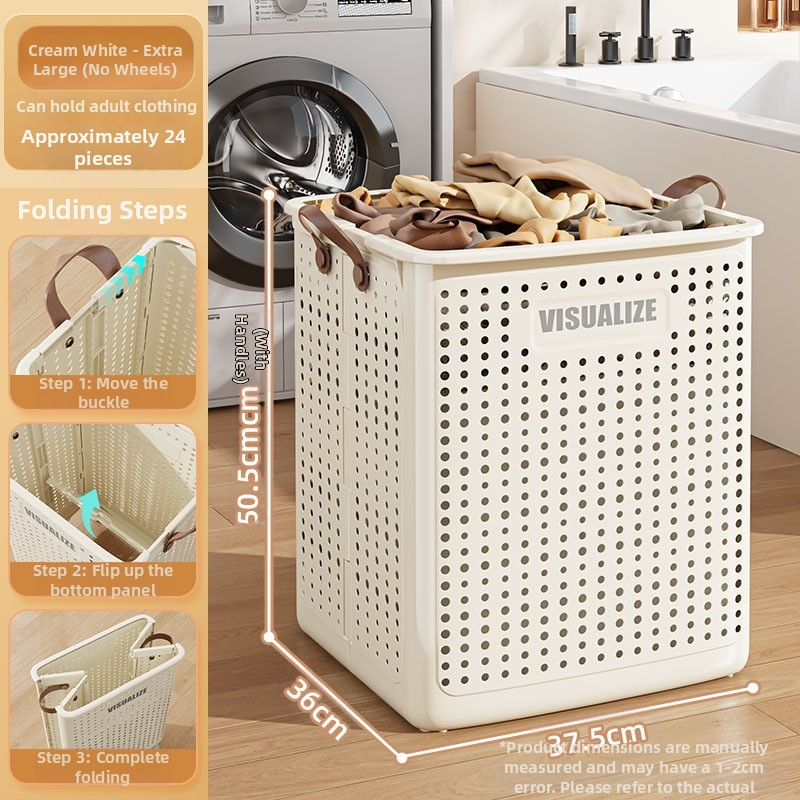 Piiriülene kokkupandav määrdunud riiete korv majapidamispesukorv suur hoiukorv määrdunud riiete korv rõdu vannituba määrdunud riiete hoiustamine