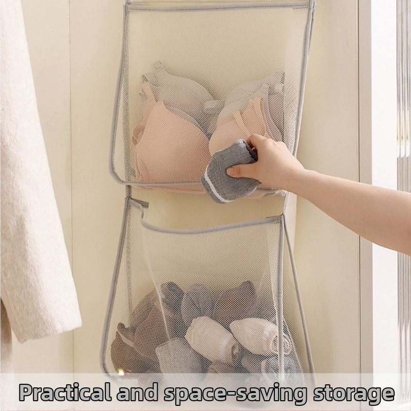 Чорапи за съхранение на бельо, гардероб за общежитие, бельо, чанта за бельо, висяща чанта, мрежеста чанта за висящи предмети, чанта за съхранение на задна врата