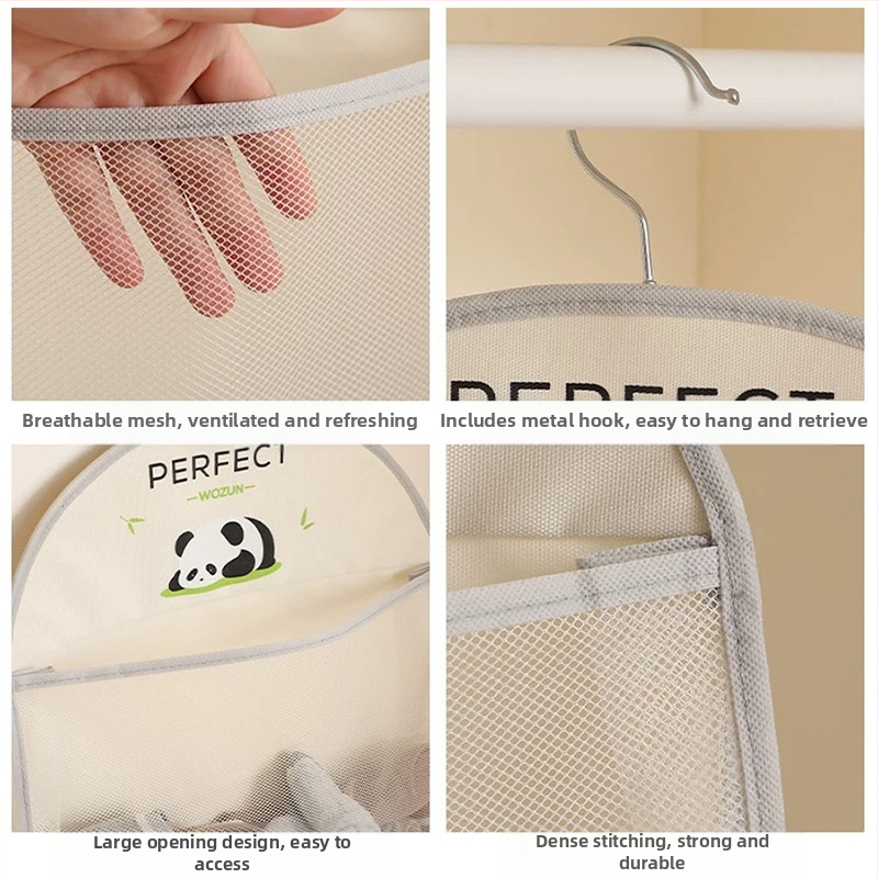 Чорапи за съхранение на бельо, гардероб за общежитие, бельо, чанта за бельо, висяща чанта, мрежеста чанта за висящи предмети, чанта за съхранение на задна врата