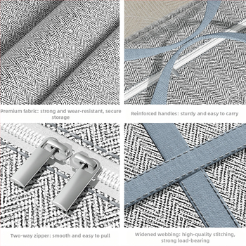 Uus paksendatud ülitugevast tolmu- ja niiskuskindlast komposiitmaterjalist hoiukott mugavaks viimistlusriiete ja igapäevaste kaupade hoiustamiseks
