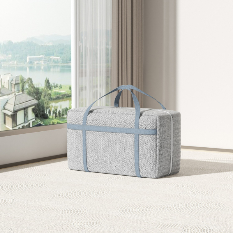 Uus paksendatud ülitugevast tolmu- ja niiskuskindlast komposiitmaterjalist hoiukott mugavaks viimistlusriiete ja igapäevaste kaupade hoiustamiseks