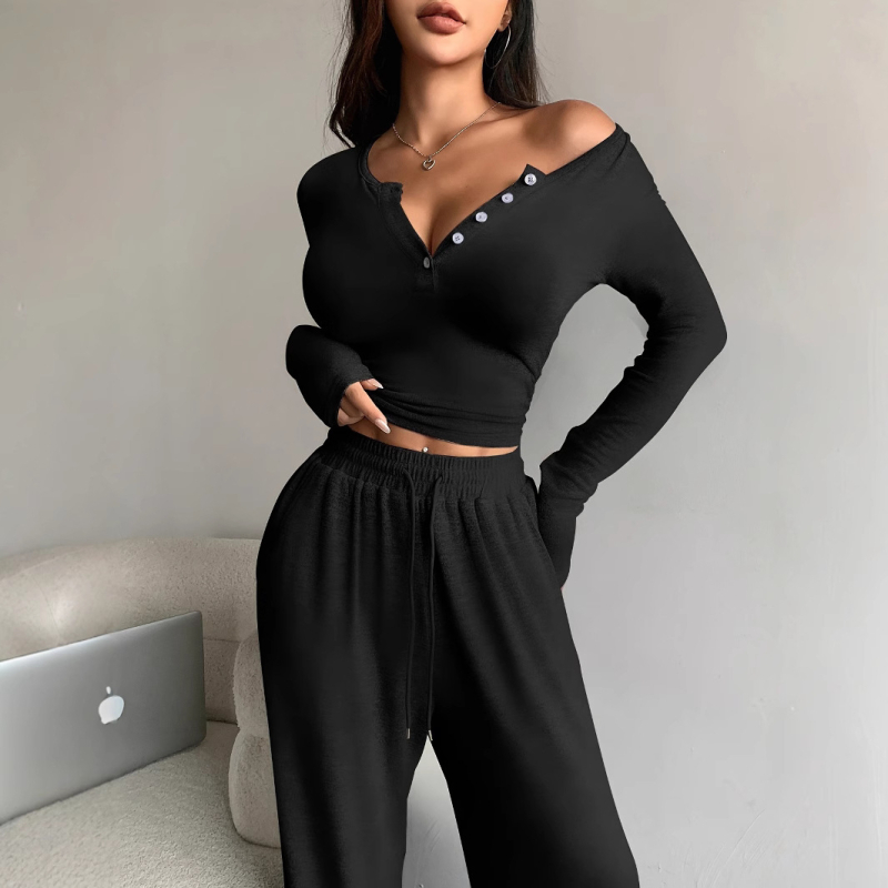 2024. Novo jesensko odijelo s dugim rukavima i kopčom za Europu i Sjedinjene Države, jednobojne tajice, jakna i hlače, dvodijelno za žene