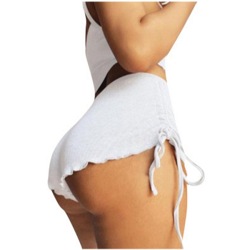 Transfrontaliere 2024 Europa și America Nouă vânzare fierbinte petrecere nouă gri cu șnur casual bandaj ultra-pantaloni scurți subțiri și versatili