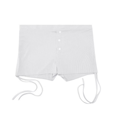 Transfrontaliere 2024 Europa și America Nouă vânzare fierbinte petrecere nouă gri cu șnur casual bandaj ultra-pantaloni scurți subțiri și versatili