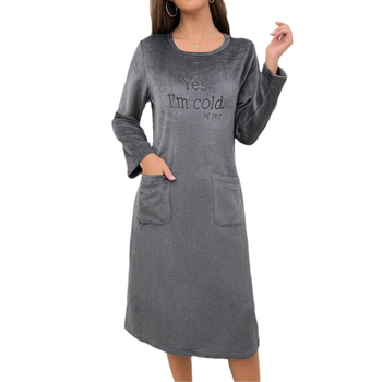 Φθινόπωρο και Χειμώνας, Απαλό, Ζεστό Βελούδινο Φόρεμα Σπιτιού, Μακρυμάνικο, Γυναικείο Φανελένιο Μπουρνούζι με Στόμα, για το Σπίτι, σε Διασυνοριακό Χρώμα, Φθινόπωρο και Χειμώνα