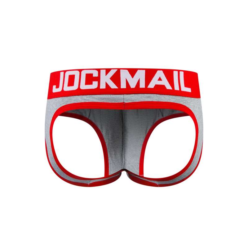 Jockmail Export vīriešu tīras kokvilnas apakšveļa seksīga dibenu atklājoša vīriešu bokseršortu biksītes eksporta seksīgas bikses