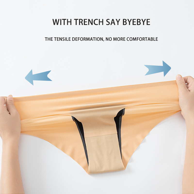Piiriülesed jääsiidist füsioloogilised püksid, neljakihilised suured füsioloogilised aluspüksid, imavad lekkekindlaid sünnitusjärgseid suurtädi menstruaalpüksid naistele