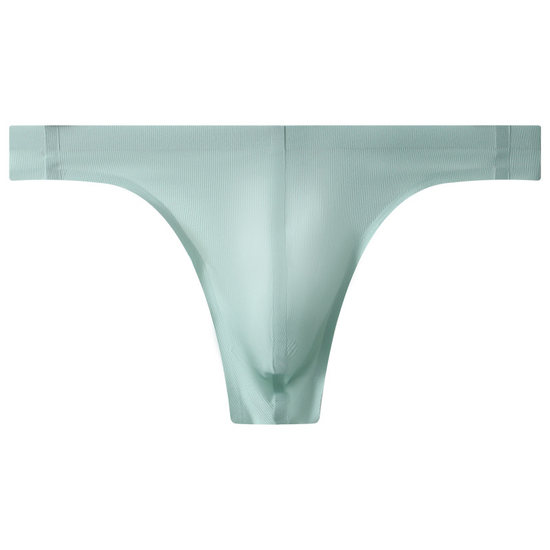 Vyriški apatiniai žemo juosmens G-string vyriški ledo šilko pėdsakai seksas grynas seksas karštas seksualus U išgaubtas kvėpuojantis apatinis trikotažas Zhongshan