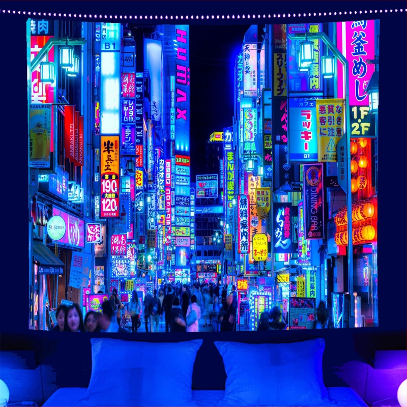 fluorescencinis gobelenas UV fluorescencinė mandala drugelio žvaigždynas fluorescencinis gobelenas namų kambario gobelenas gobeleno šaltinis gamykla