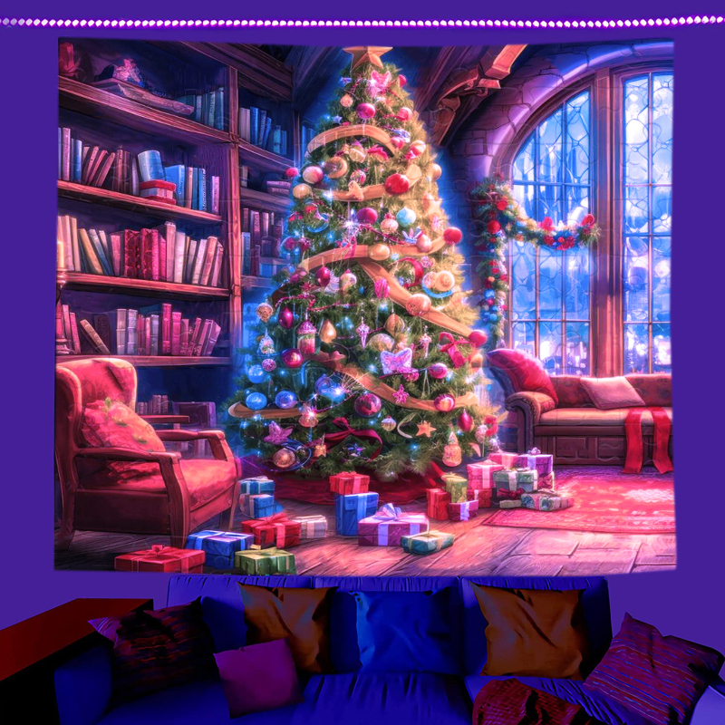 fluorescencinis gobelenas UV fluorescencinė mandala drugelio žvaigždynas fluorescencinis gobelenas namų kambario gobelenas gobeleno šaltinis gamykla