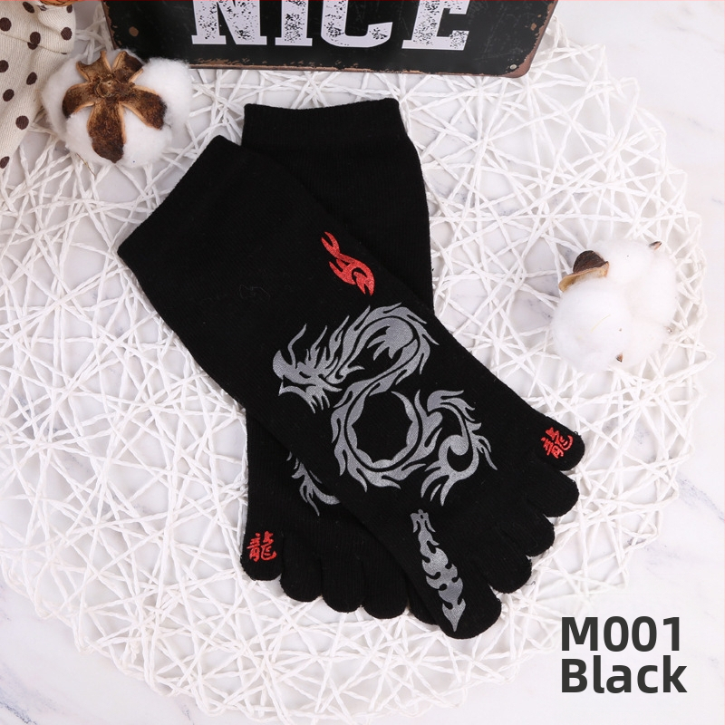 Penkių pirštų kojinės vyriškos kojinės penkių pirštų kojinės medvilninės vyriškos užsienio prekybos japoniško ir korėjietiško stiliaus trumpos nosies vyriškos kojinės