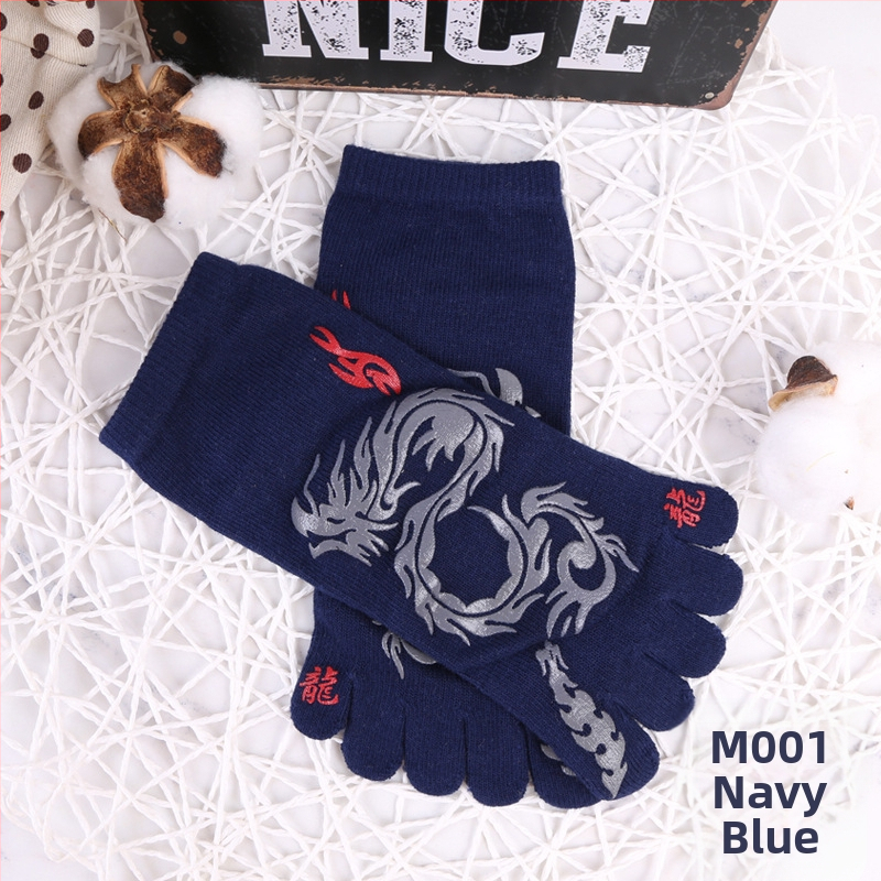 Penkių pirštų kojinės vyriškos kojinės penkių pirštų kojinės medvilninės vyriškos užsienio prekybos japoniško ir korėjietiško stiliaus trumpos nosies vyriškos kojinės