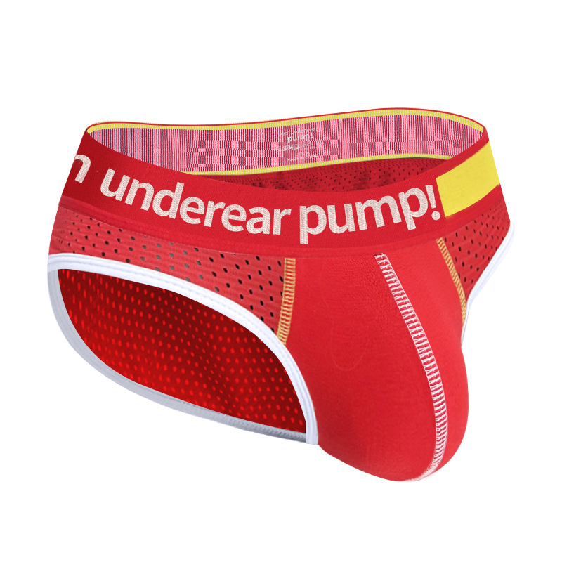 Мъжко бельо с ниска талия, дишащо и секси, безшевно, удобно за кожата, плътен цвят, в европейски и американски стил