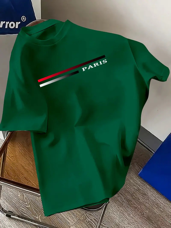 Letné pánske a dámske tričká s krátkym rukávom s potlačou listov pre mužov a ženy s cezhraničným zahraničným obchodom AliExpress Amazon Independent Station 2025