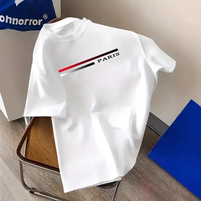 Letné pánske a dámske tričká s krátkym rukávom s potlačou listov pre mužov a ženy s cezhraničným zahraničným obchodom AliExpress Amazon Independent Station 2025