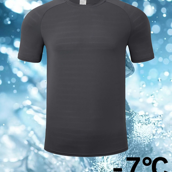 Vyriški šilkiniai marškinėliai žiemai, greitai džiūstantys, kvėpuojantys, laisvi, trumpomis rankovėmis, vasariniai.