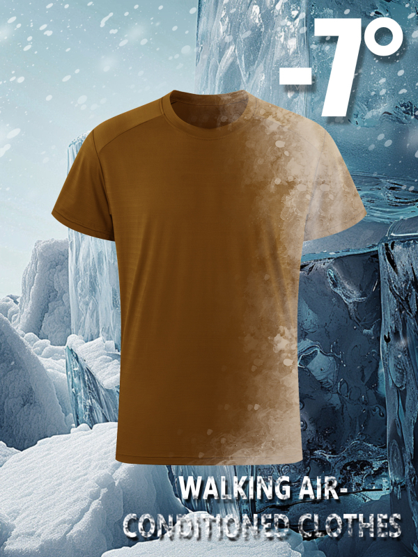 Vyriški šilkiniai marškinėliai žiemai, greitai džiūstantys, kvėpuojantys, laisvi, trumpomis rankovėmis, vasariniai.