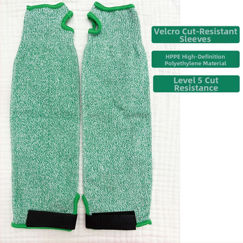 Tehase kohapealsed takjapaelaga lõikekindlad varrukad, paksendatud kulumiskindlad hingavad töökaitsevahendid aiandustöödeks ja käsitsemiseks.
