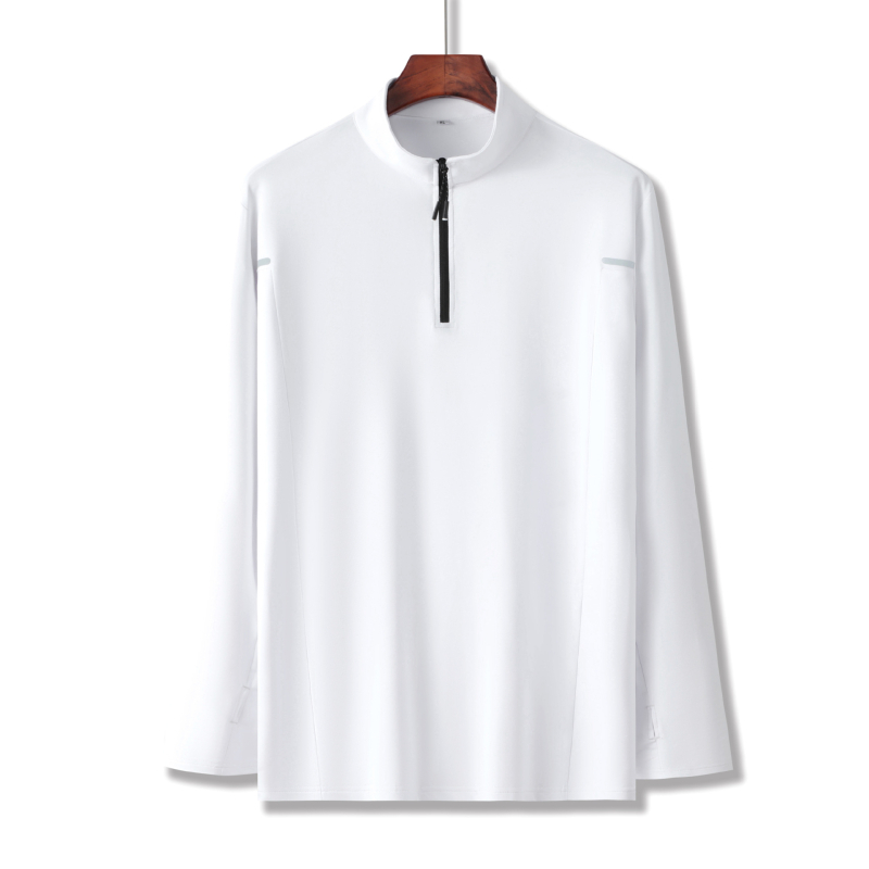 Sügis- ja talvespordi pikkade varrukatega meeste T-särk, poolpikk lukuga jooksuriided, õues kasutamiseks mõeldud treeningriided, hingavad elastsed ja kiiresti kuivavad riided