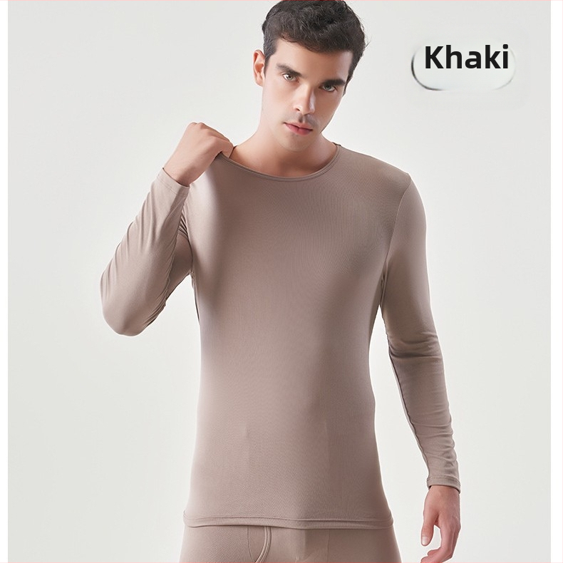 Мъжки антибактериални тънки полар есенни дрехи и панталони, костюм Shuyi, високоеластично двустранно шлайфащо антибактериално термо бельо