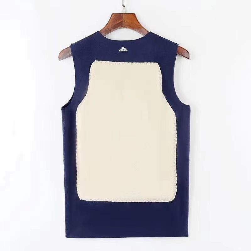 Sügis-talvine meeste soe vest lambavillast õmblusteta, plaastritega, varrukateta alusmantli lihvimine paks vest meestele