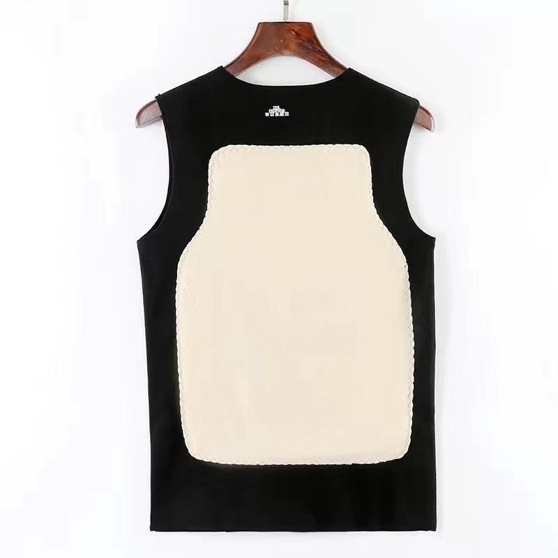 Sügis-talvine meeste soe vest lambavillast õmblusteta, plaastritega, varrukateta alusmantli lihvimine paks vest meestele