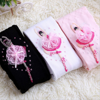 Пролетни и есенни детски чорапогащи, балетни принцеси, мрежести кухи памучни плетени клинове за момичета, танцови чорапи