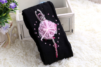 Пролетни и есенни детски чорапогащи, балетни принцеси, мрежести кухи памучни плетени клинове за момичета, танцови чорапи