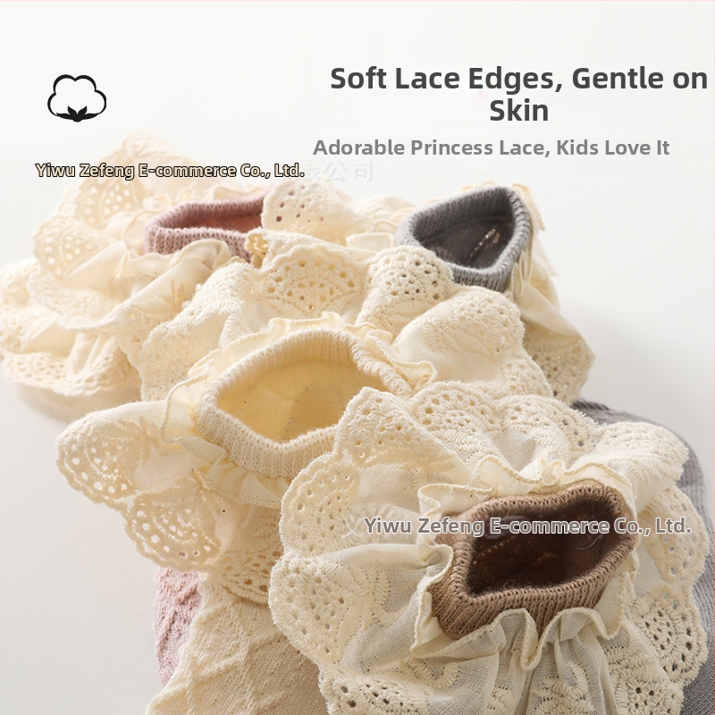 Бебешки чорапи Пролетни и есенни детски чорапи Дантелени чорапи Категория a Памучни чорапи до средата на прасеца Чорапи за момичета Бебета 0-5 години