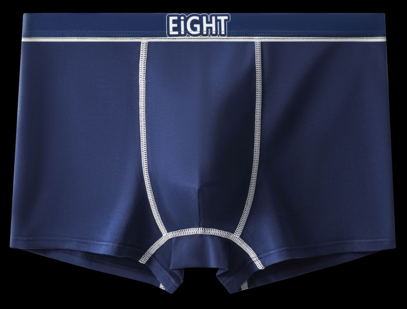 Jauna vīriešu apakšveļa no kokvilnas A klases kokvilnas bokseršorti, lielizmēra, vidēja jostasvieta, ātri žūstoša, elpojoša vīriešu apakšveļas galva.