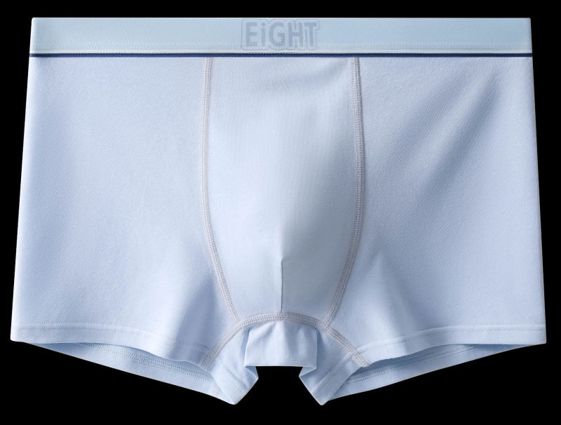 Jauna vīriešu apakšveļa no kokvilnas A klases kokvilnas bokseršorti, lielizmēra, vidēja jostasvieta, ātri žūstoša, elpojoša vīriešu apakšveļas galva.