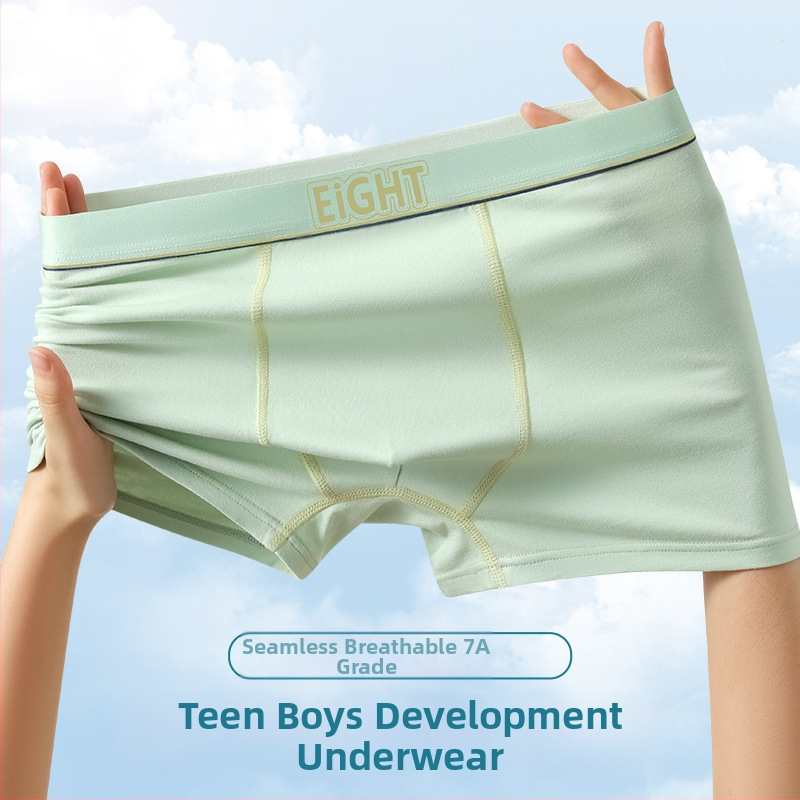 Ново мъжко бельо, памучни боксерки клас А, големи размери, със средна талия, бързосъхнещи, дишащи, с четири ъгъла, за глава