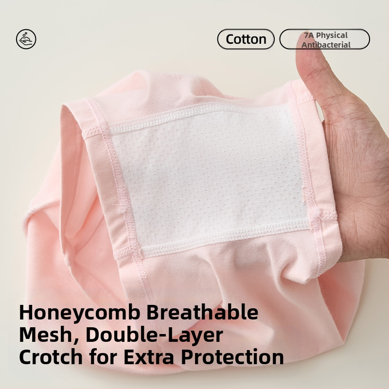 Момичешко бельо от чист памук, клас А, памучни боксерки с висока талия и защита за корема, за момичета, есенни и зимни шорти без закопчаване на дупето