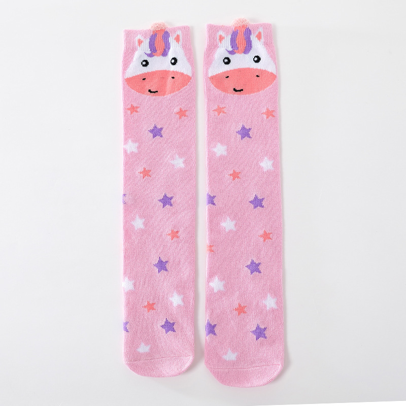 Piiriülesed allikatootjad tüdrukute sukad, loomakujulised triibulised laste sukad, rebase põlvega sääresukad