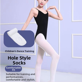 60D детски танцови чорапи, летни момичешки чорапогащи, чорапи за тренировка, копаещи балетни чорапи за тяло, бели чорапогащи, партида