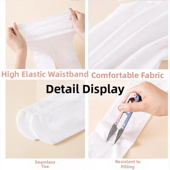 60D детски танцови чорапи, летни момичешки чорапогащи, чорапи за тренировка, копаещи балетни чорапи за тяло, бели чорапогащи, партида