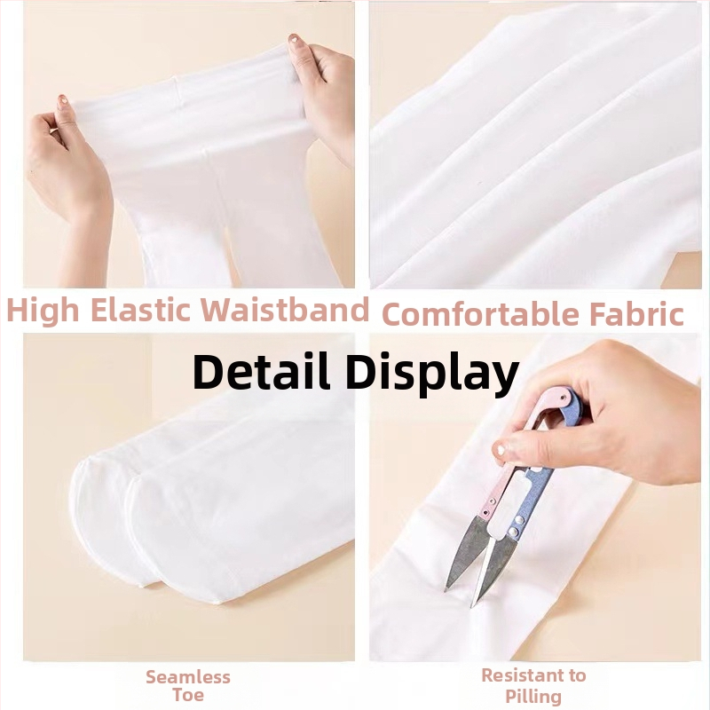 60D детски танцови чорапи, летни момичешки чорапогащи, чорапи за тренировка, копаещи балетни чорапи за тяло, бели чорапогащи, партида