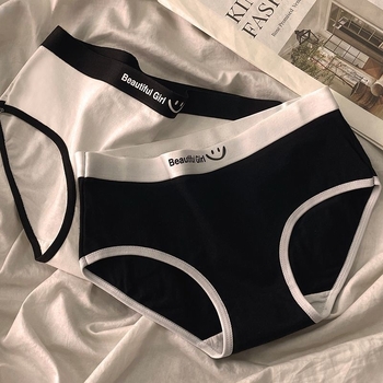 Φθινοπωρινά βαμβακερά αθλητικά εσώρουχα, γυναικεία, κορεάτικα, φοιτήτρια, ιαπωνικό στυλ, βαμβακερά, καβάλο, μέσης μέσης, αναπνεύσιμα, γυναικεία σλιπ