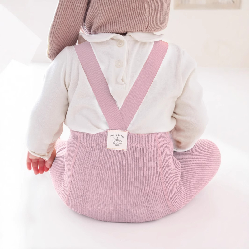 Пролетни и есенни модни универсални детски панталони за вдигане на тежести за момичета, едноцветни райета, европейски и американски стил, клинове с каишка