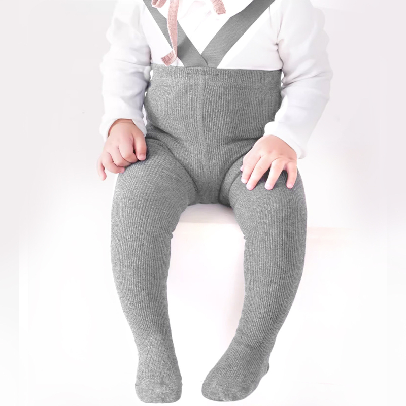 Пролетни и есенни модни универсални детски панталони за вдигане на тежести за момичета, едноцветни райета, европейски и американски стил, клинове с каишка